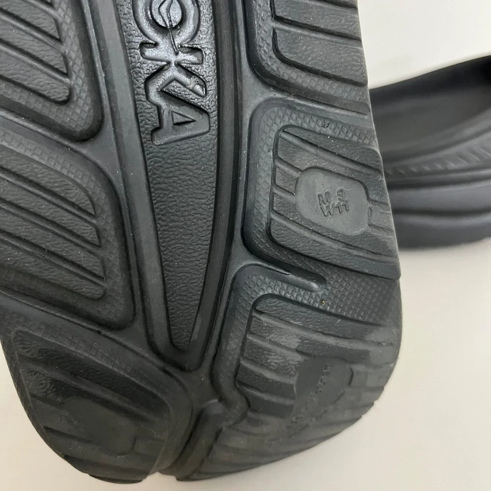 Hoka Ora Recovery Slide 3 Mens 9 Womens 11 Black EVA Foam Sport Sandal Comfort